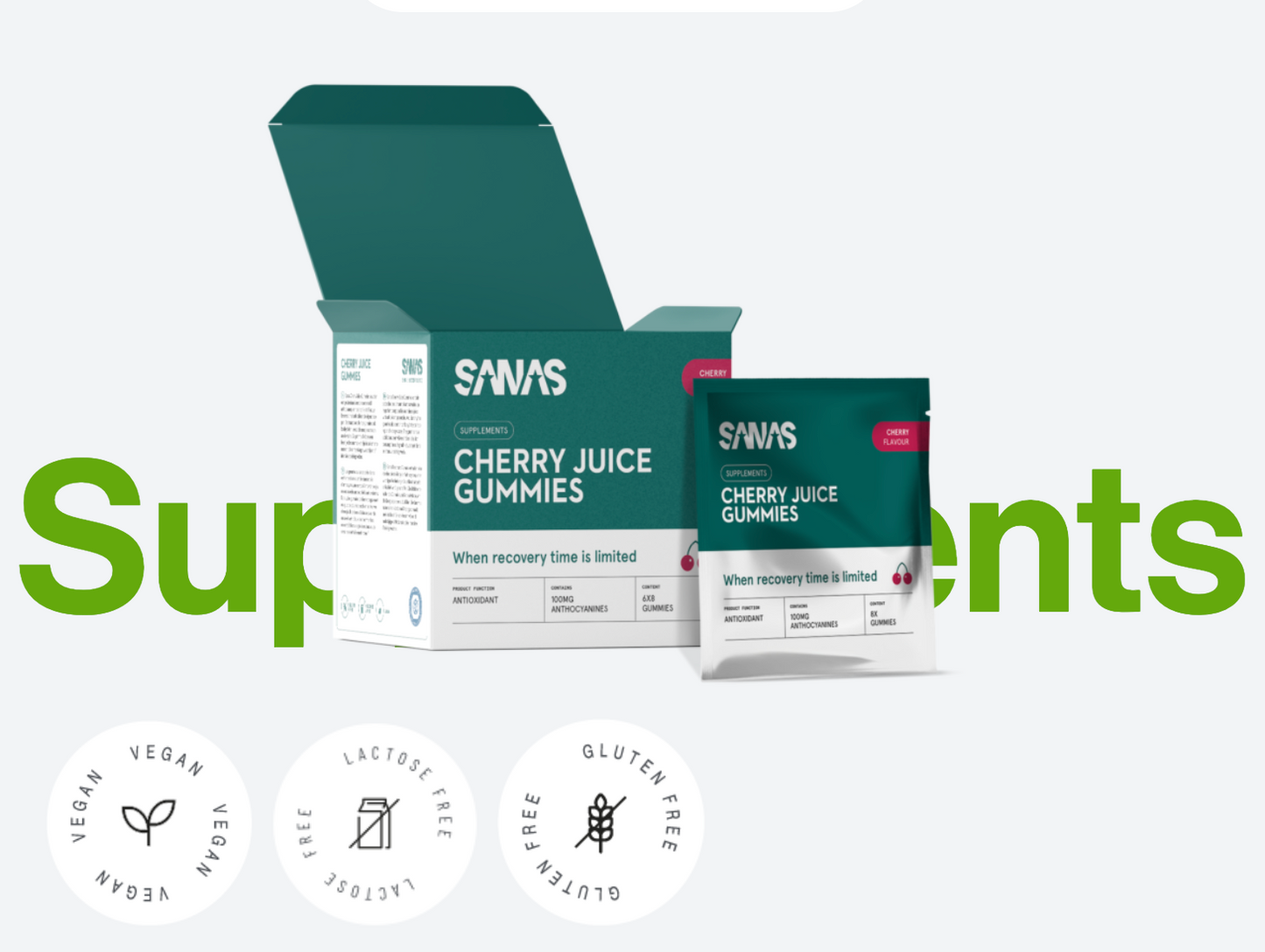 CHERRY JUICE GUMMIES - Energi & Antioksidanter Smågodt